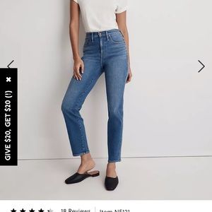 Madewell Stovepipe Jeans
